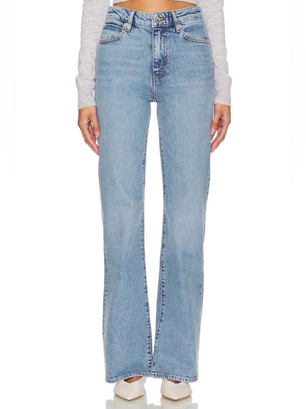 NWT FRAME The Arrow High Rise Bootcut Jeans Dolly Wash Size 29 $278 - Picture 7 of 8